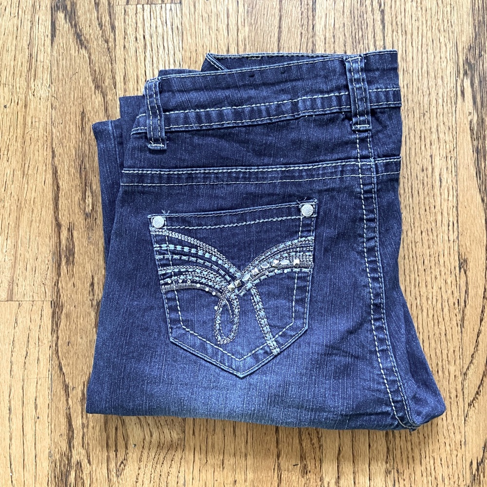 NWOT Roz & Ali Rhinestone Jeans Size 6